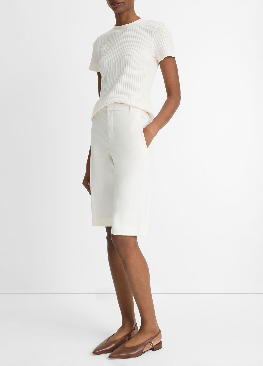 VINCE Italian Stretch-Cotton Chino Short in Shorts