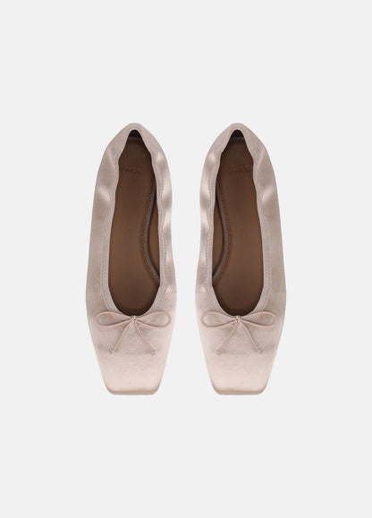 VINCE Darla Satin Ballet Flat in Loafers & Flats