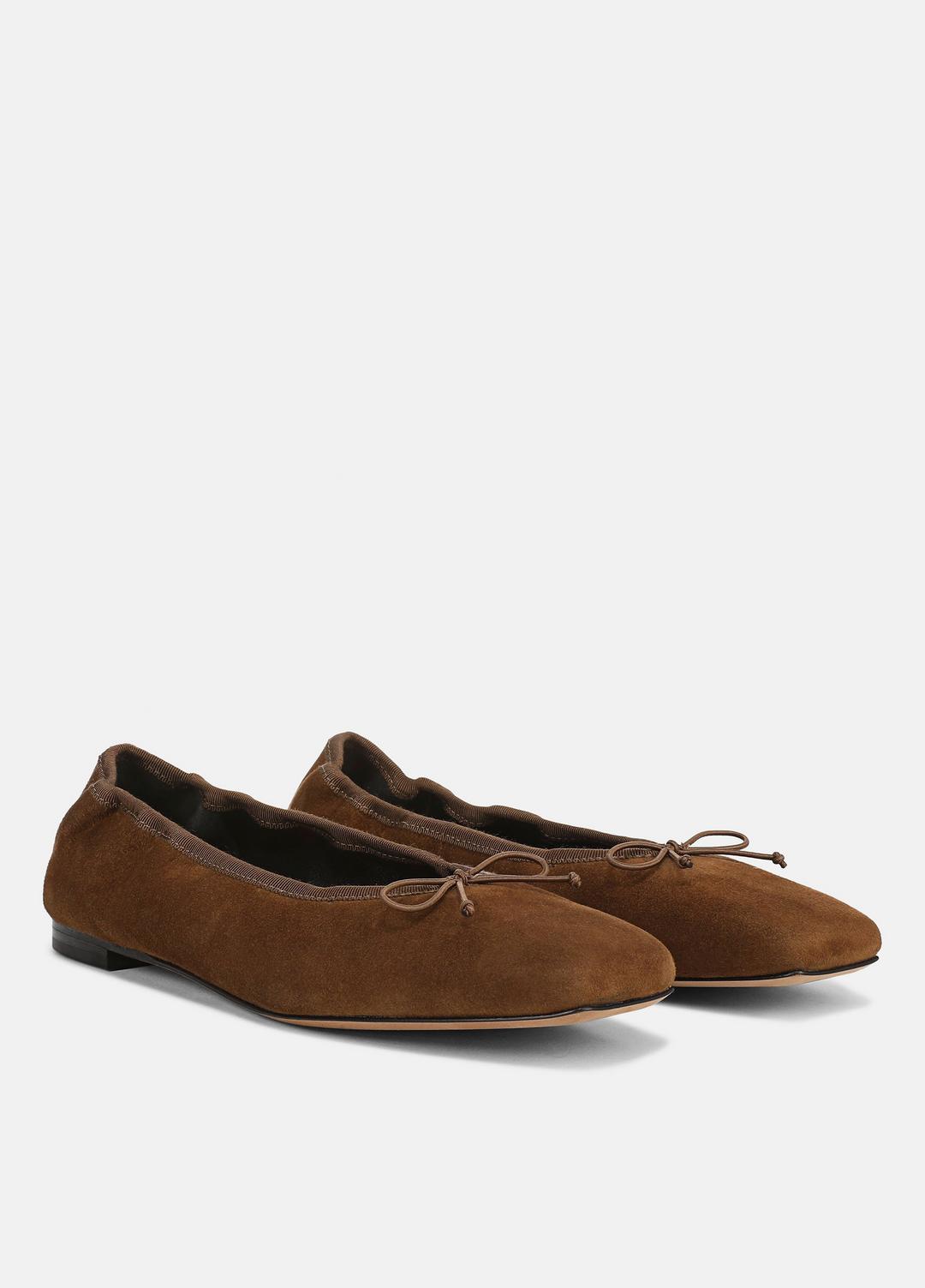 VINCE Darla Suede Ballet Flat in Loafers & Flats