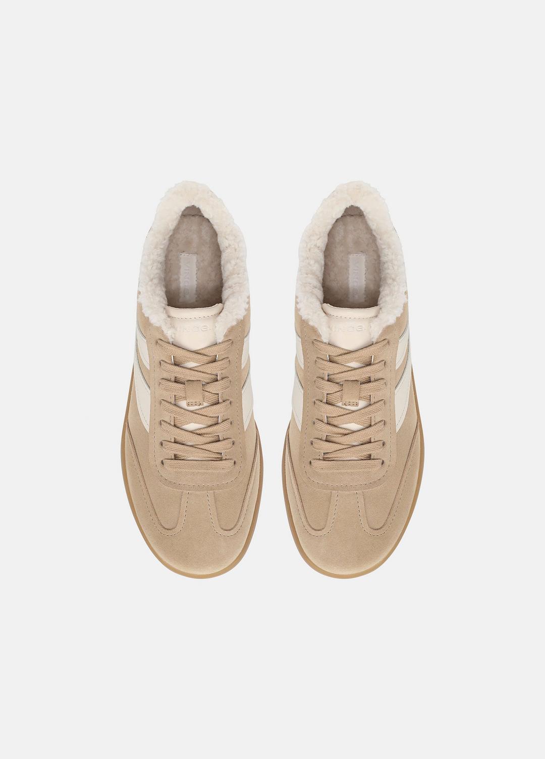 VINCE Oasis Suede & Shearling Sneaker in Sneakers