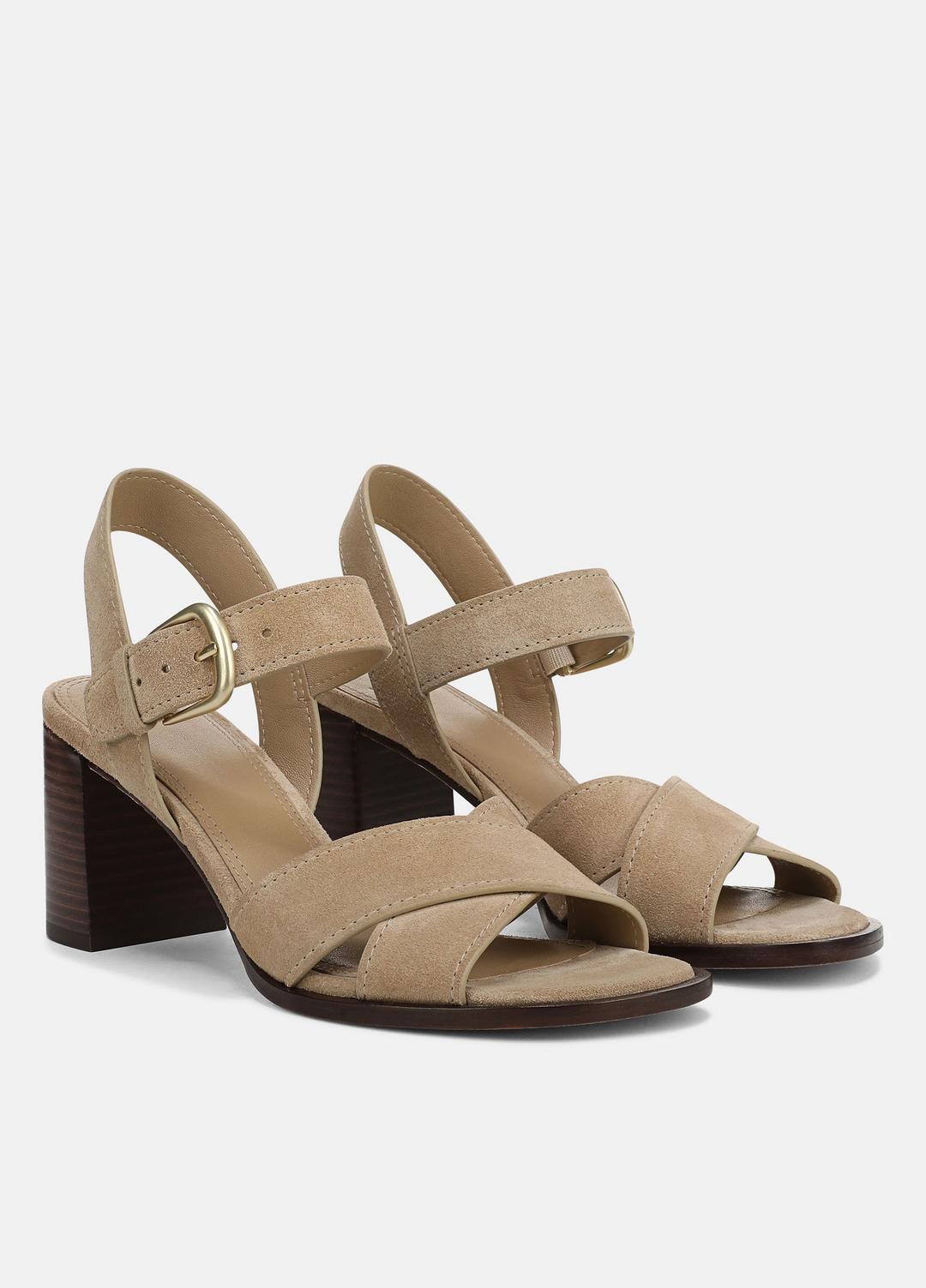 VINCE Salma Suede Heeled Sandal in Heels