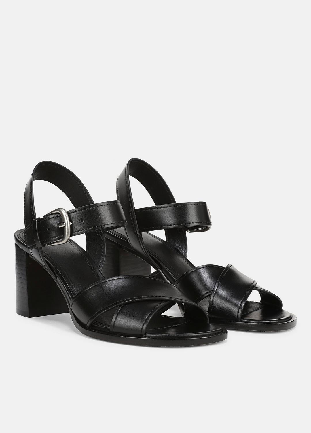 VINCE Salma Leather Heeled Sandal in Heels