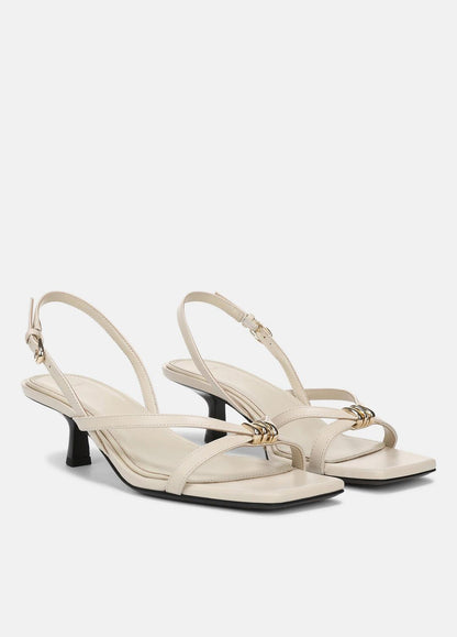 VINCE Tali Leather Slingback Sandal in Heels