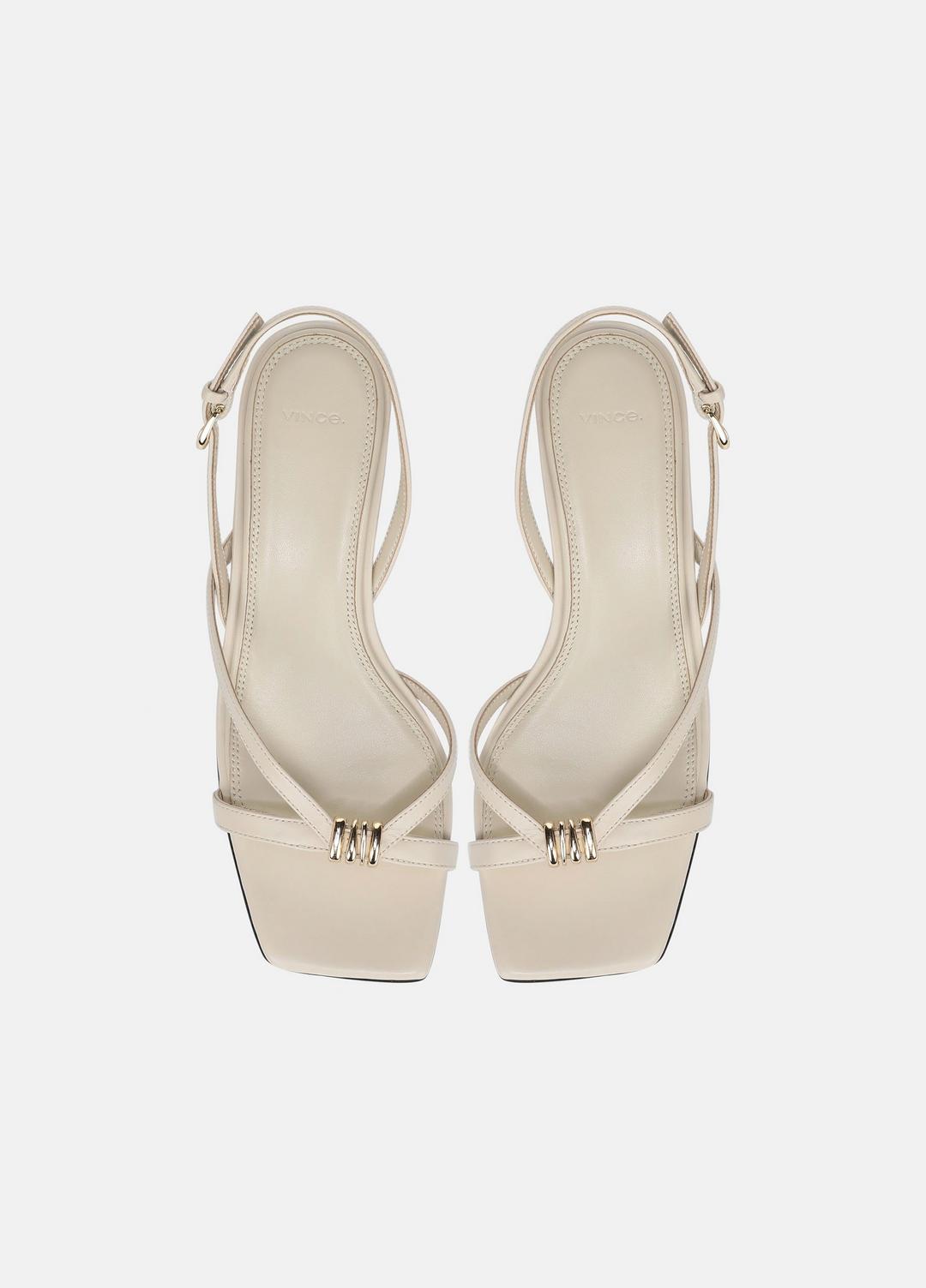 VINCE Tali Leather Slingback Sandal in Heels