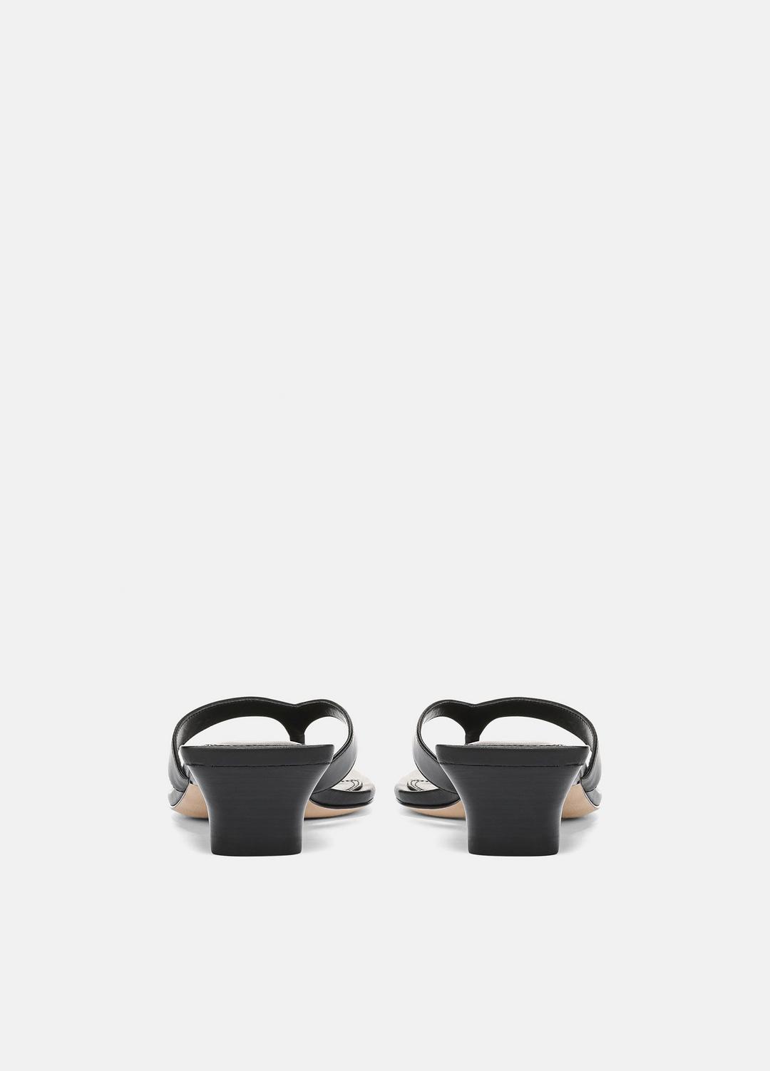 VINCE San Juan Leather Heeled Thong Sandal in Heels
