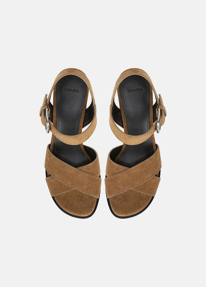 VINCE Salma Suede Heeled Sandal in Heels