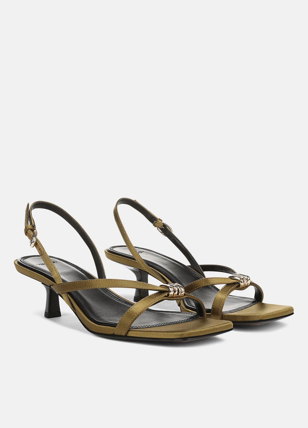 VINCE Tali Satin Slingback Sandal in Heels