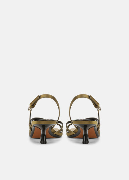 VINCE Tali Satin Slingback Sandal in Heels