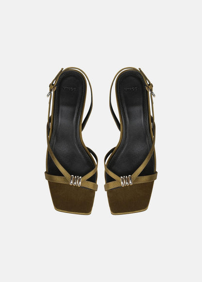 VINCE Tali Satin Slingback Sandal in Heels