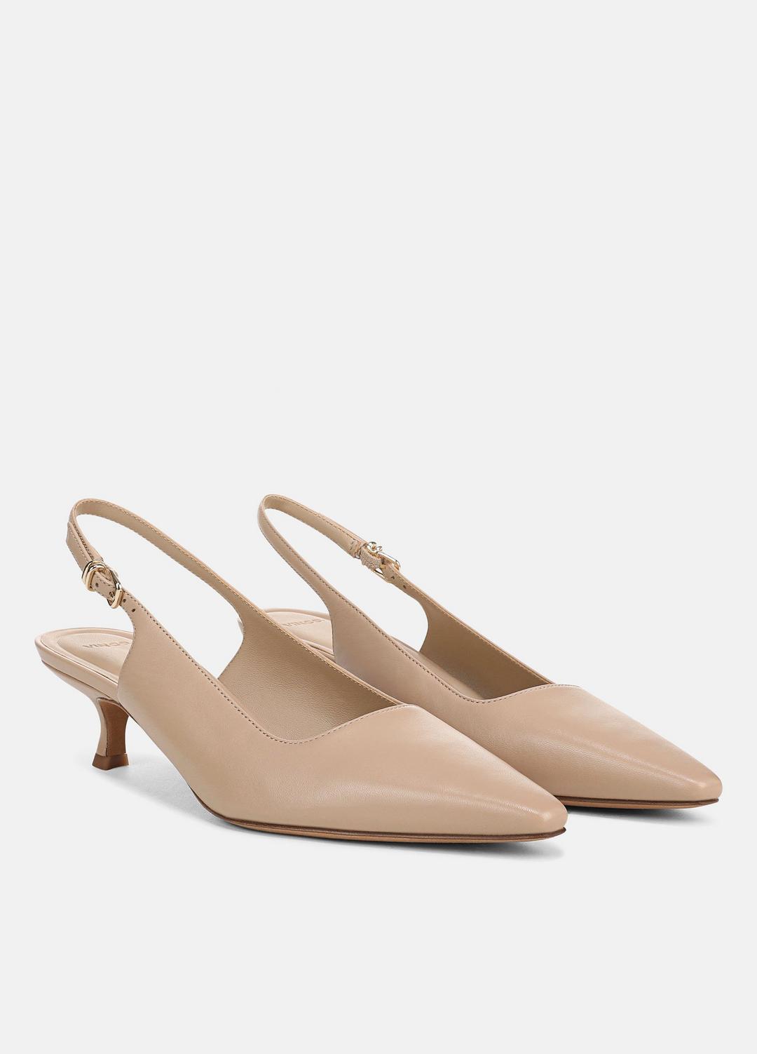 VINCE Sabra Leather Slingback Heel in Heels