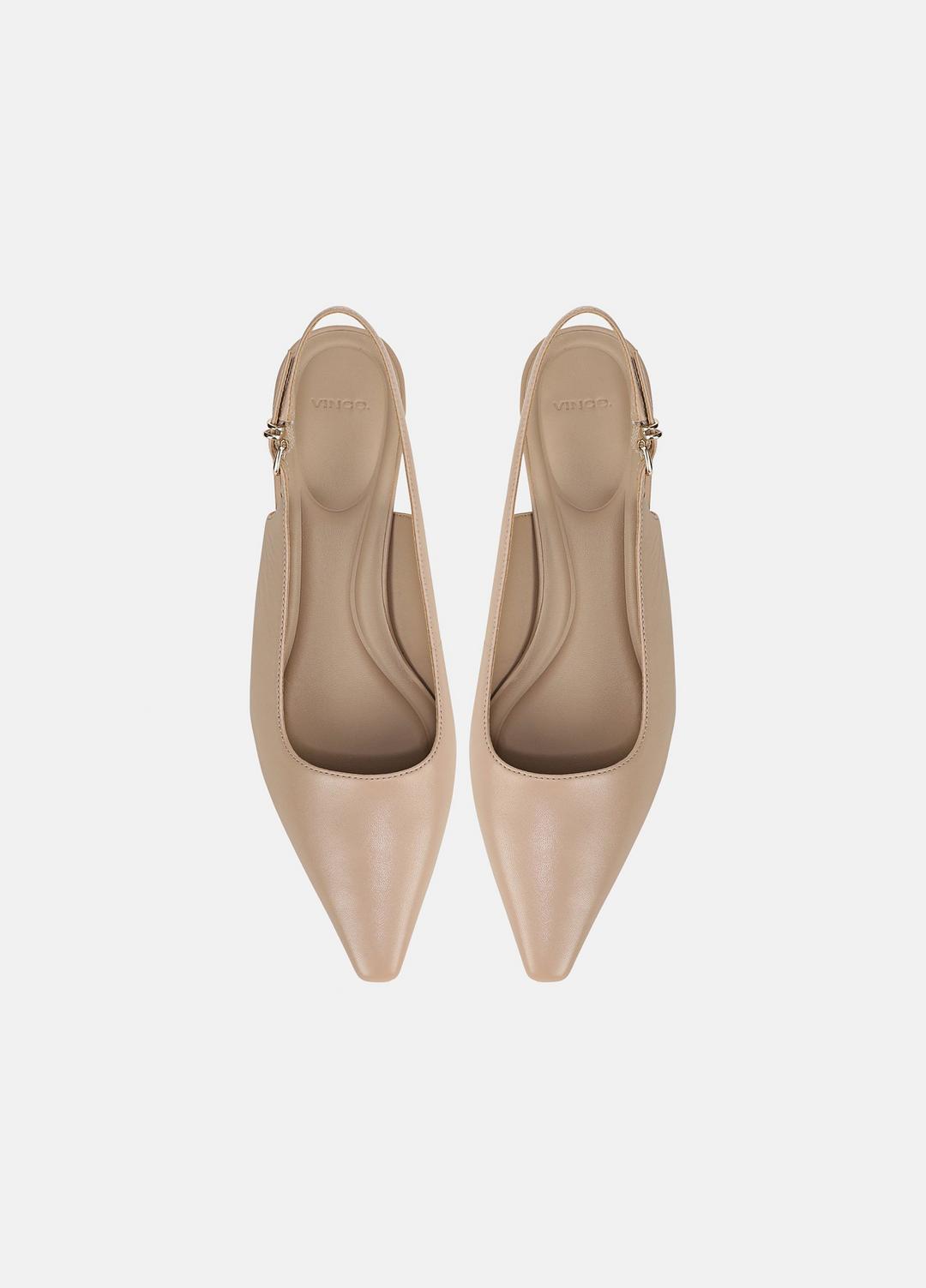 VINCE Sabra Leather Slingback Heel in Heels