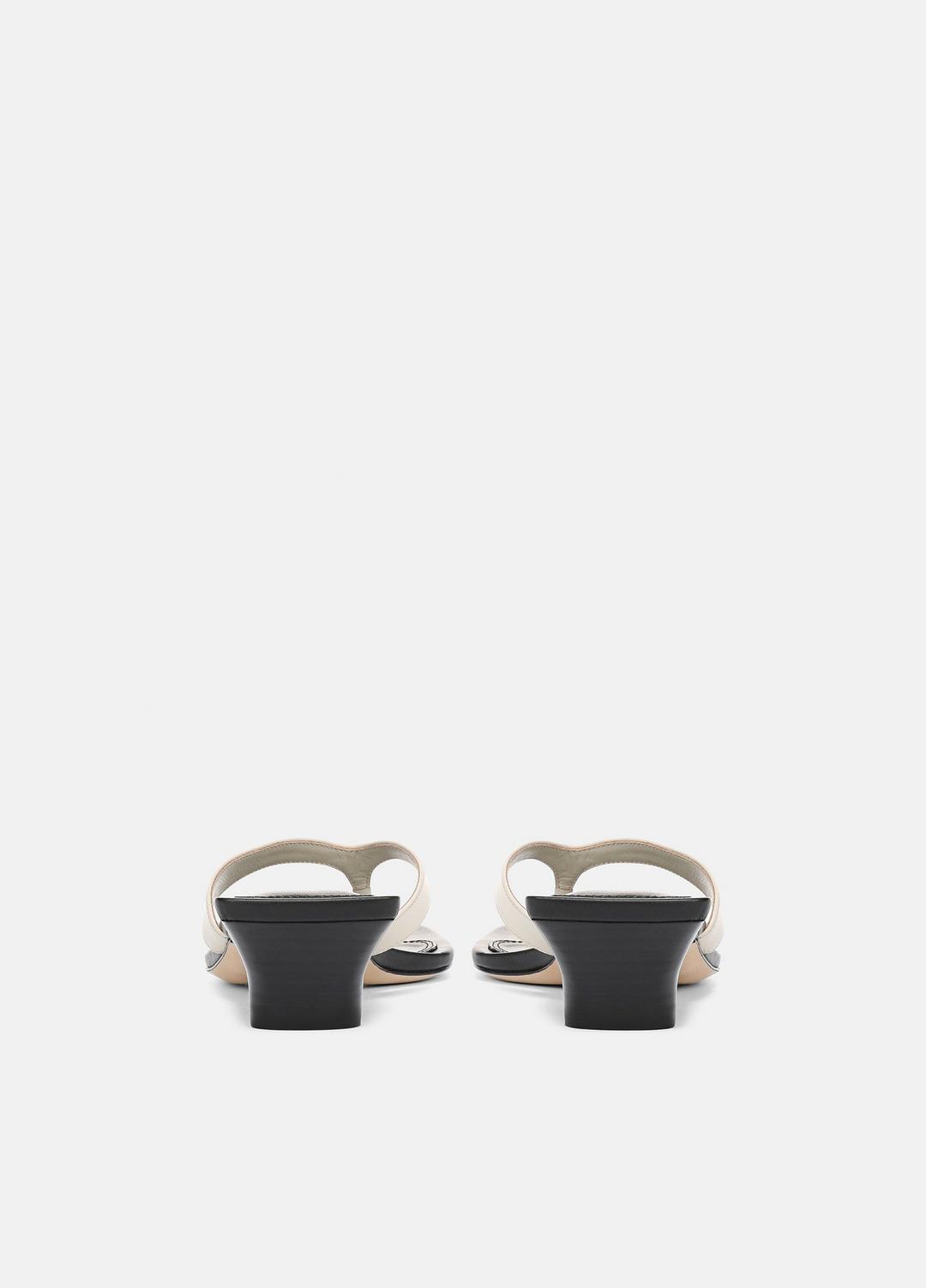 VINCE San Juan Leather Heeled Thong Sandal in Heels