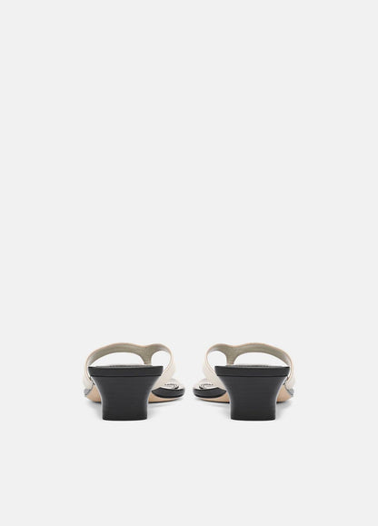 VINCE San Juan Leather Heeled Thong Sandal in Heels
