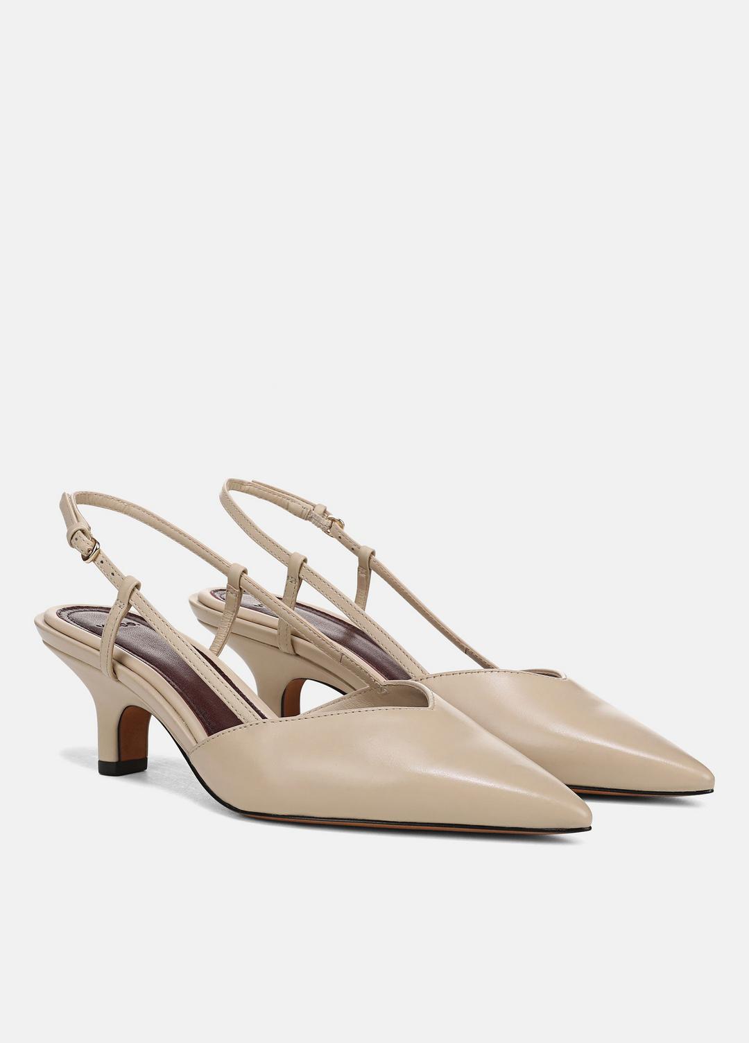 VINCE Levvy Leather Slingback Heel in Heels