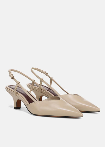 VINCE Levvy Leather Slingback Heel in Heels