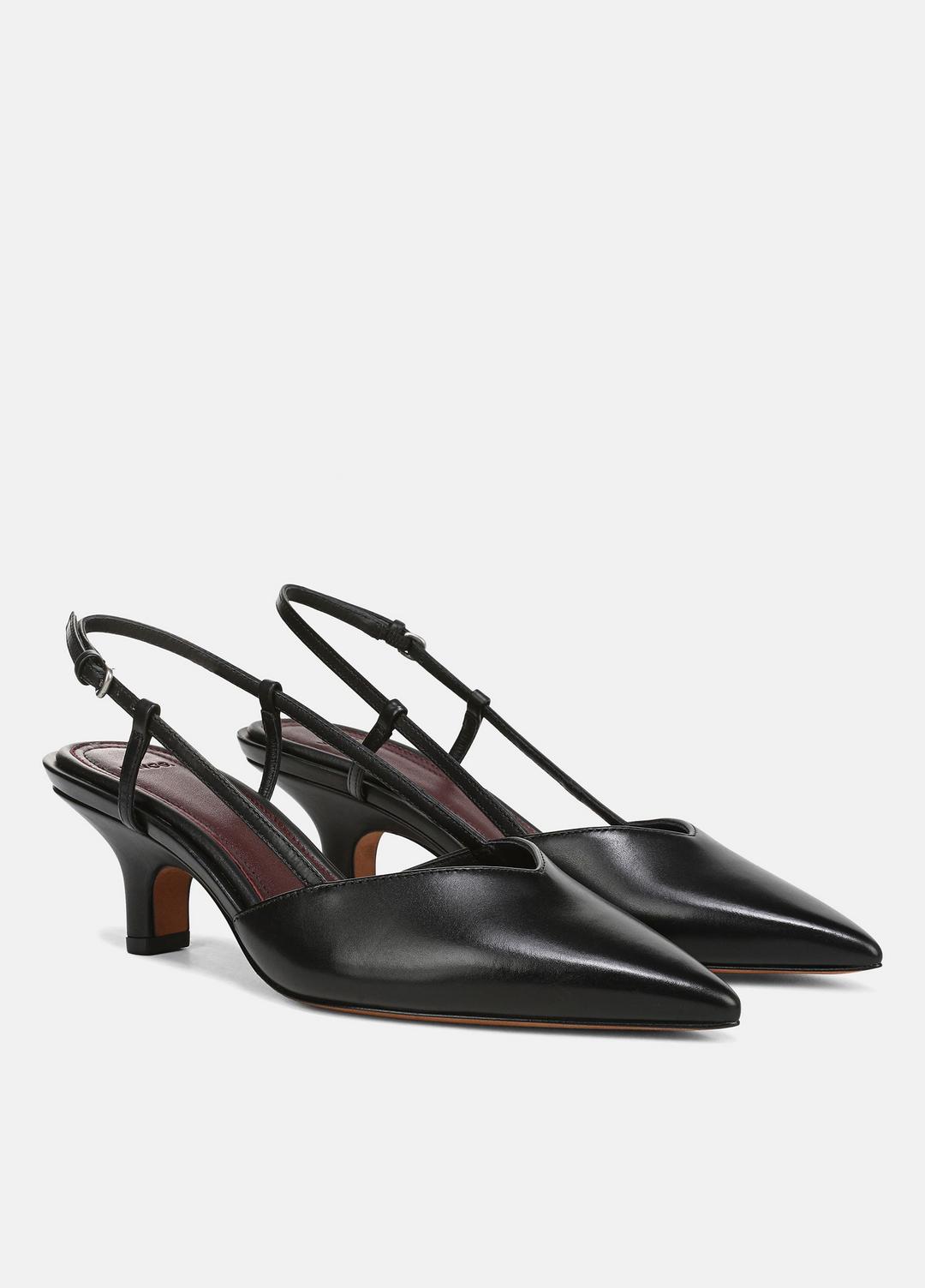 VINCE Levvy Leather Slingback Heel in Heels