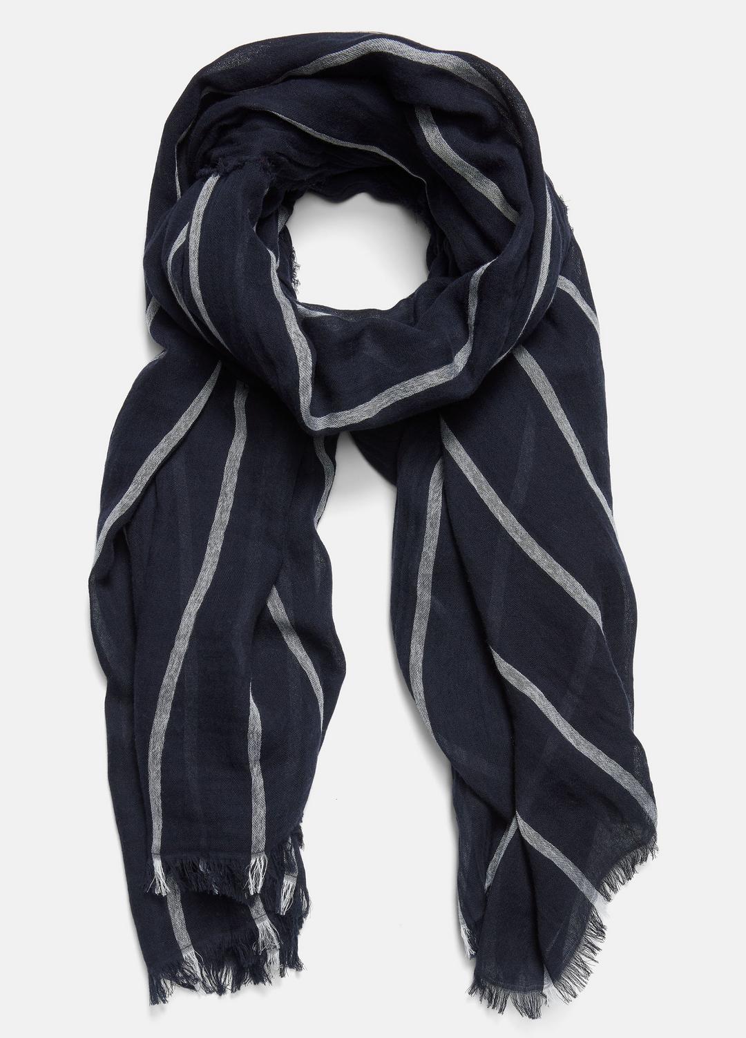 VINCE Cotton Gauze Awning Stripe Scarf in Scarves & Hats