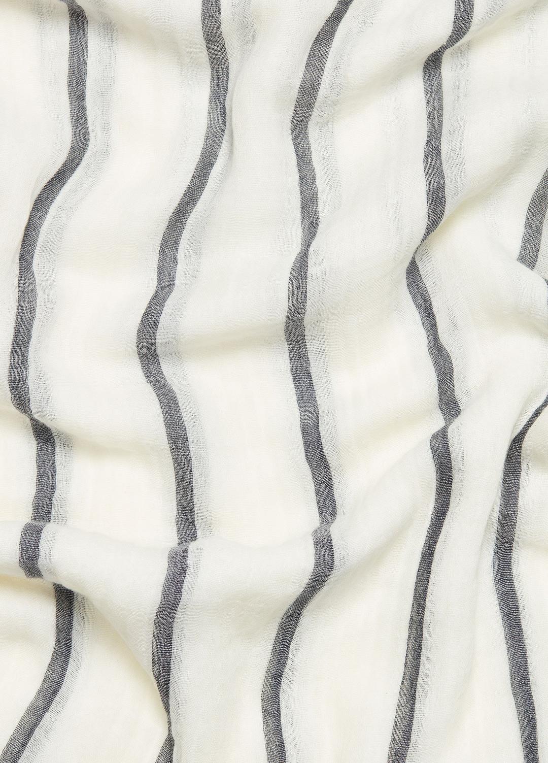 VINCE Cotton Gauze Awning Stripe Scarf in Scarves & Hats