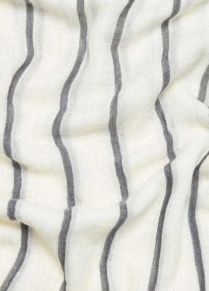 VINCE Cotton Gauze Awning Stripe Scarf in Scarves & Hats