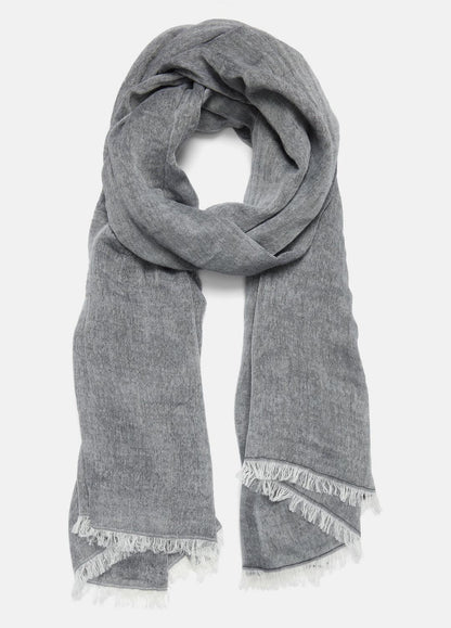 VINCE Cotton Gauze Bi-Color Scarf in Scarves & Hats