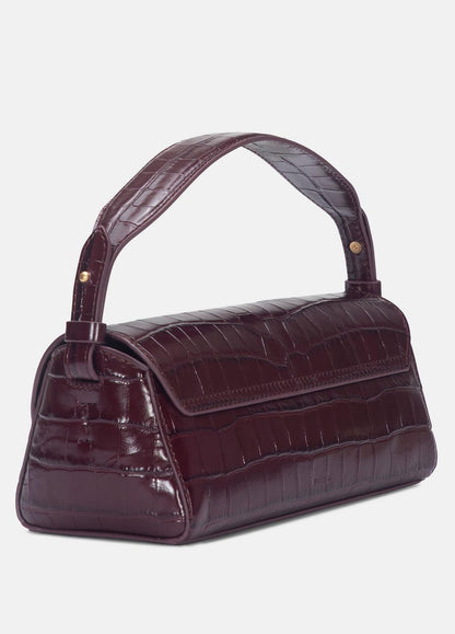 VINCE Sabrina Croc-Embossed Leather Mini Top-Handle Bag in Handbags