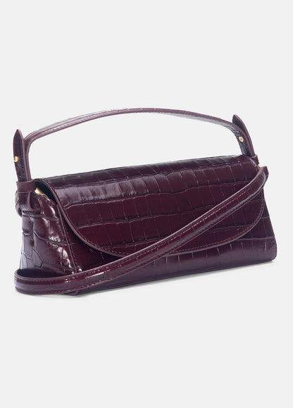 VINCE Sabrina Croc-Embossed Leather Mini Top-Handle Bag in Handbags