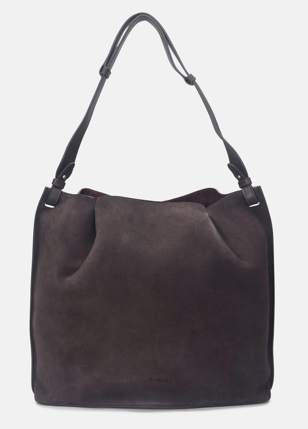 VINCE Ava Leather Bucket Bag in Handbags