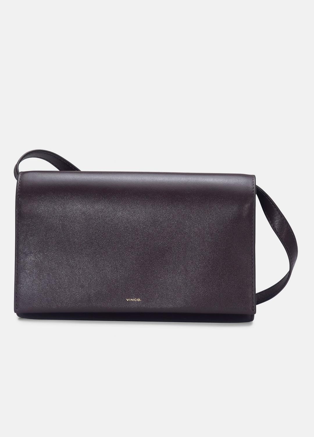 VINCE Leather Crossbody Wallet in Handbags