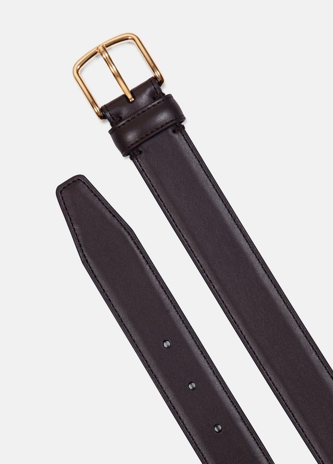 VINCE Women’s 32mm Stitched Leather Belt in Belts