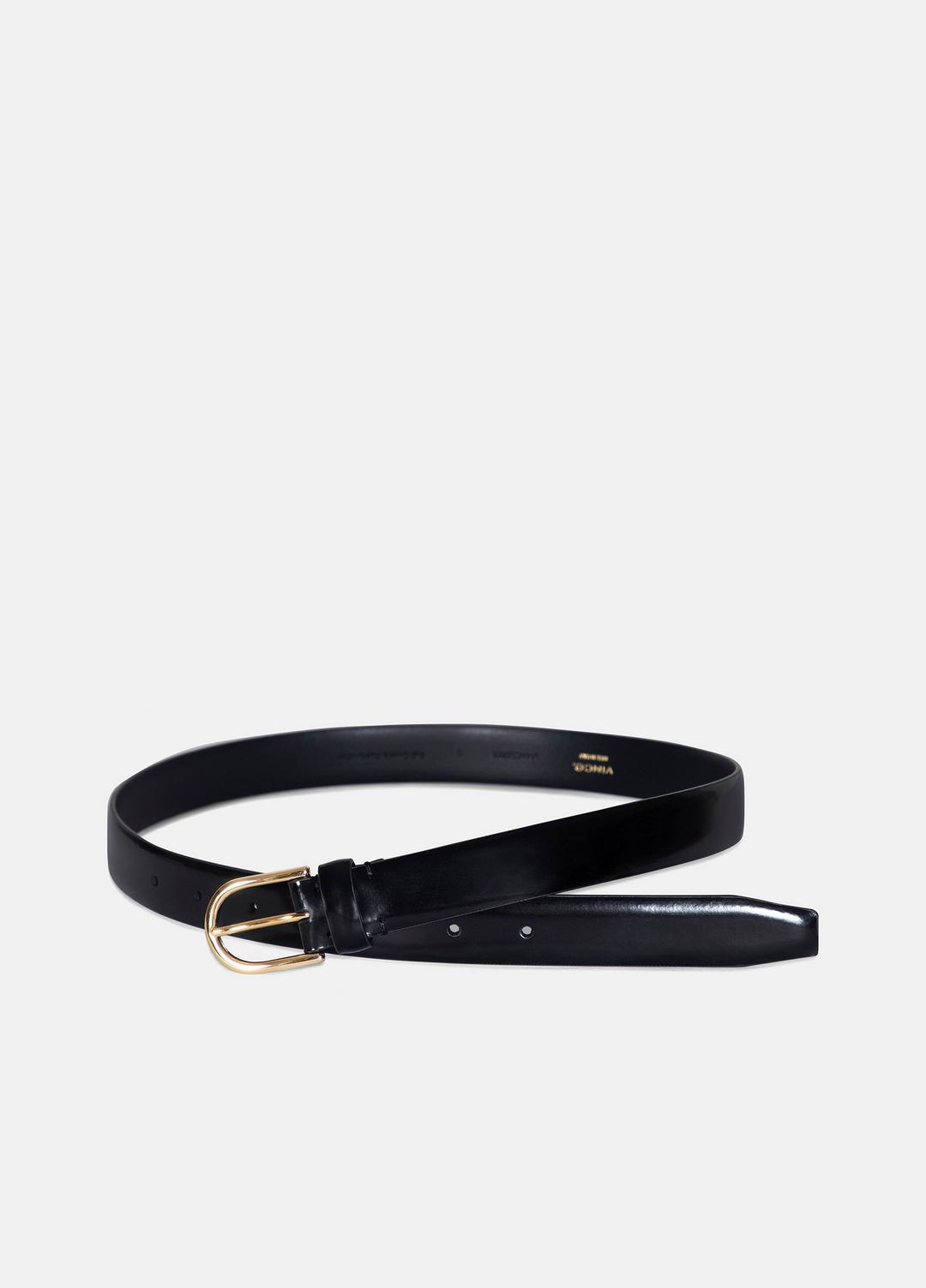 VINCE Women’s 25mm Spazzolato Leather Belt in Belts