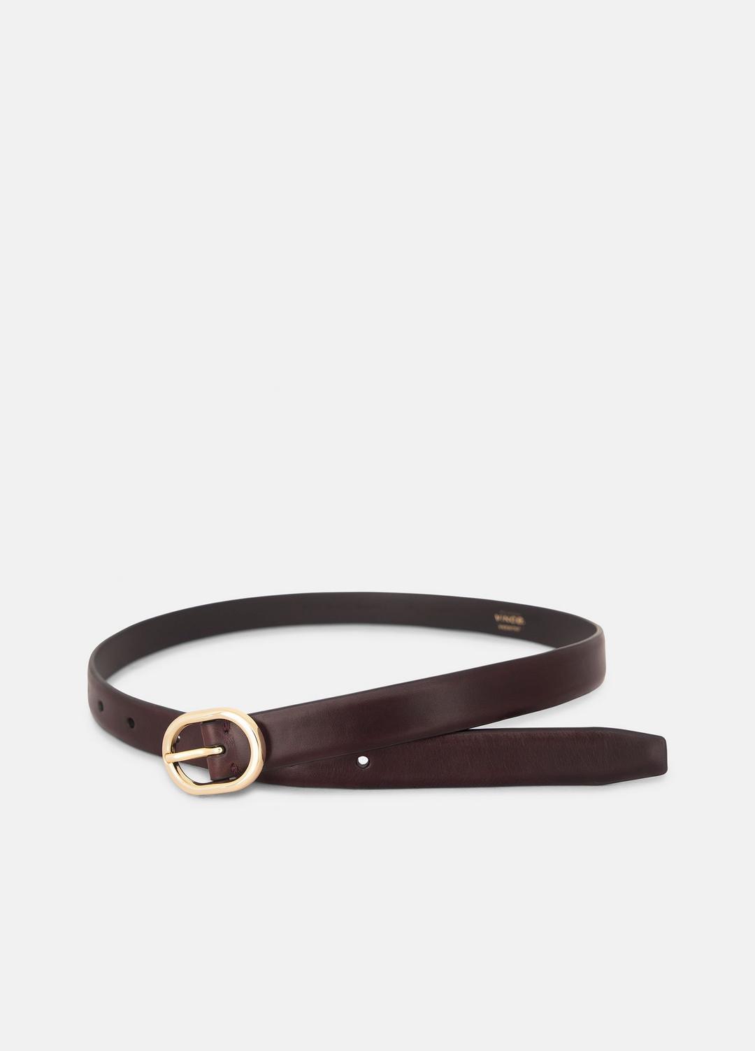 VINCE Women's 20mm Spazzolato Leather Belt in Belts