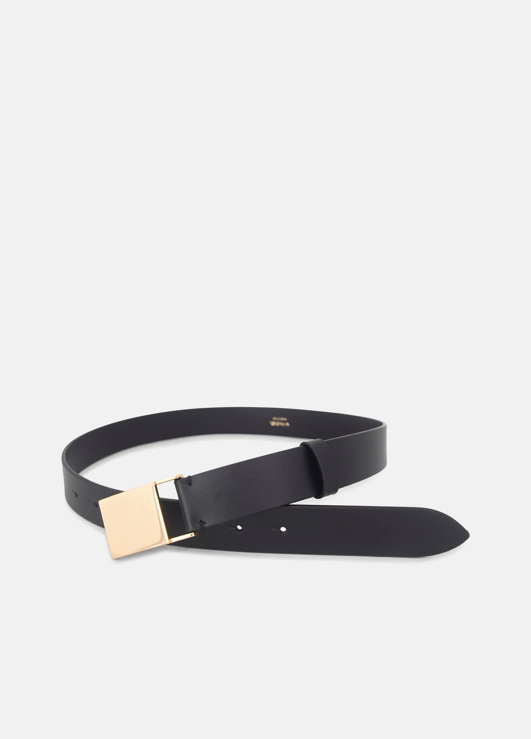 VINCE Women's 30mm Plaque Leather Belt in Belts