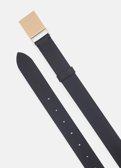 VINCE Women's 30mm Plaque Leather Belt in Belts