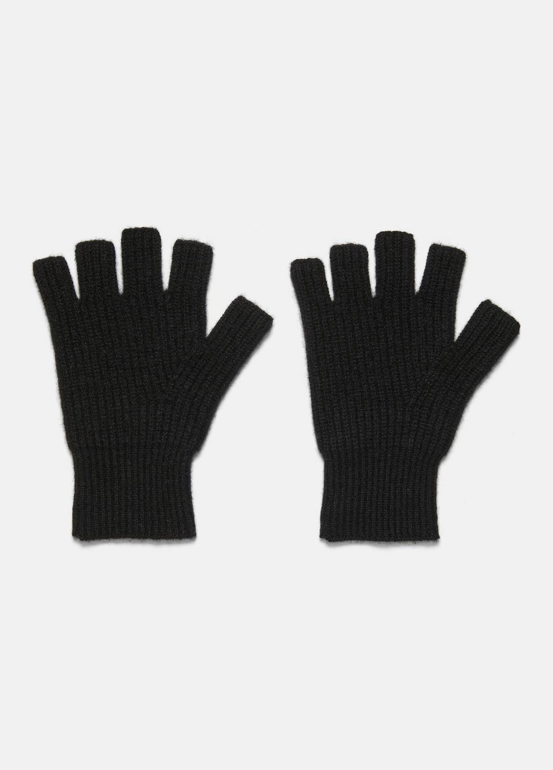 VINCE Plush Cashmere Rib-Knit Fingerless Glove in Gloves