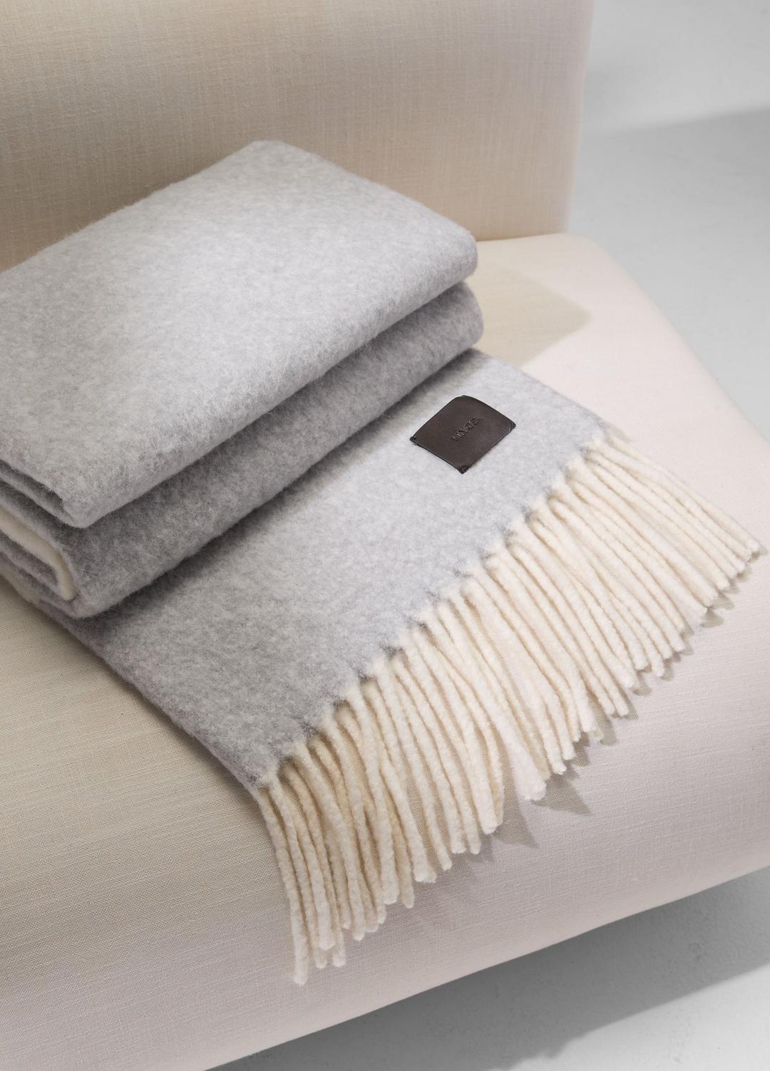 VINCE Brushed Alpaca-Blend Throw in Pillows & Blankets