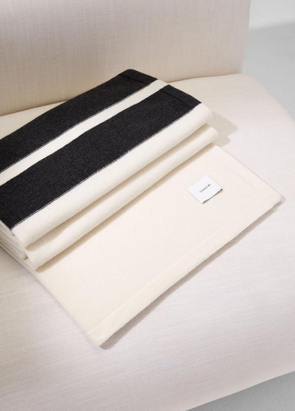 VINCE Cashmere Jersey Stripe Throw in Pillows & Blankets