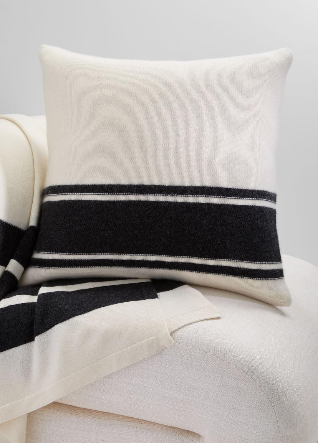 VINCE Cashmere Jersey Stripe Pillow in Pillows & Blankets