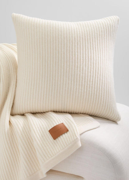 VINCE Wool and Cashmere Cardigan-Stitch Pillow in Pillows & Blankets