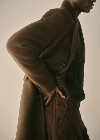VINCE Utility Shaker Merino Wool Sweater in Crew Neck