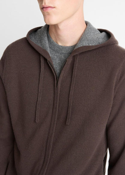 VINCE Cashmere Zip-Front Hoodie in Sweatshirts & Hoodies