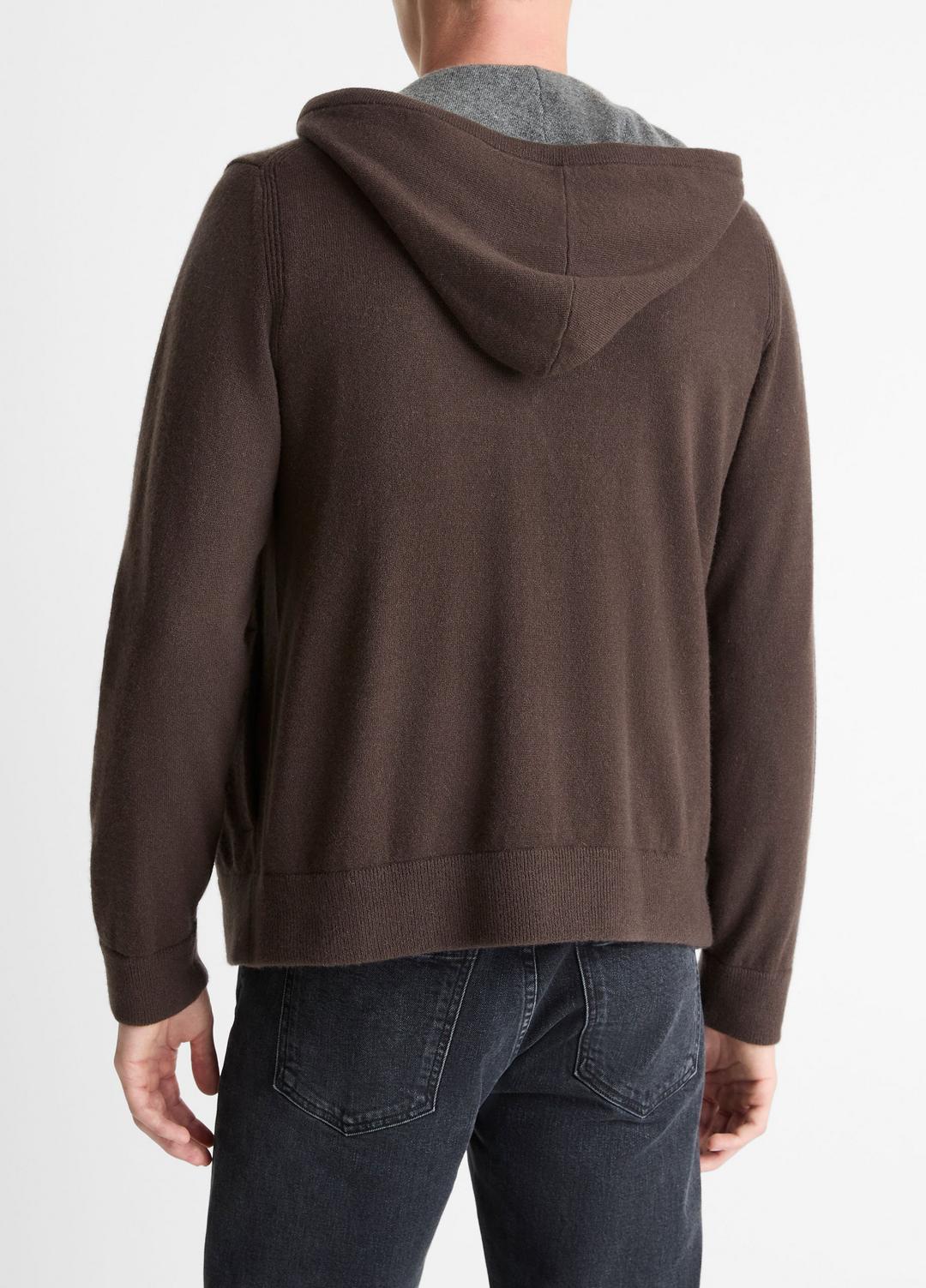 VINCE Cashmere Zip-Front Hoodie in Sweatshirts & Hoodies
