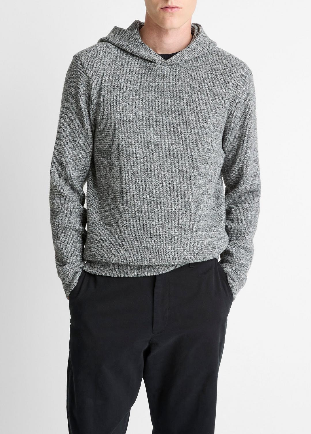 VINCE Brushed Waffle Hoodie in Sweatshirts & Hoodies