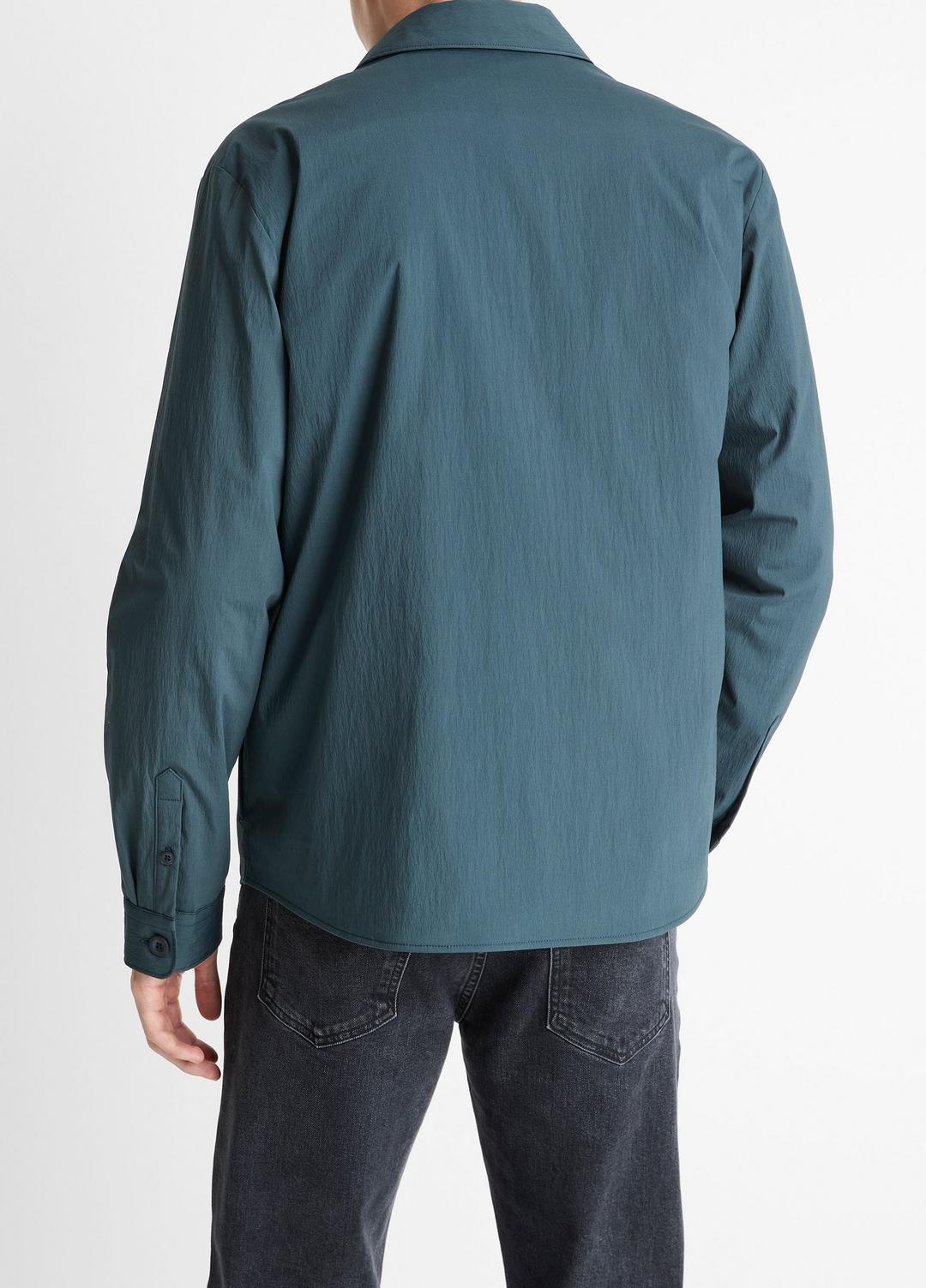VINCE Insulated Tech-Cotton Shirt Jacket in Shirt Jackets