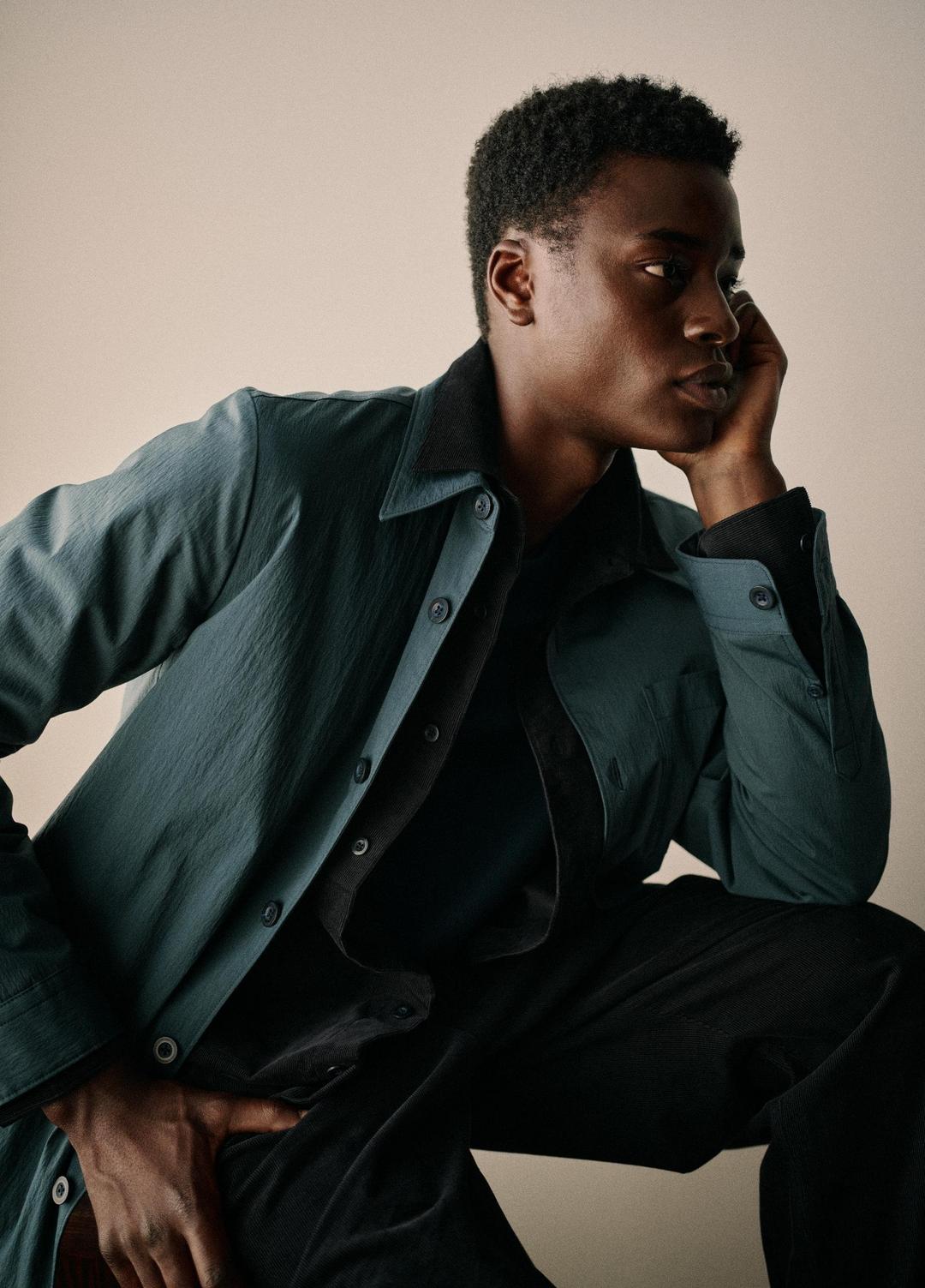 VINCE Insulated Tech-Cotton Shirt Jacket in Shirt Jackets