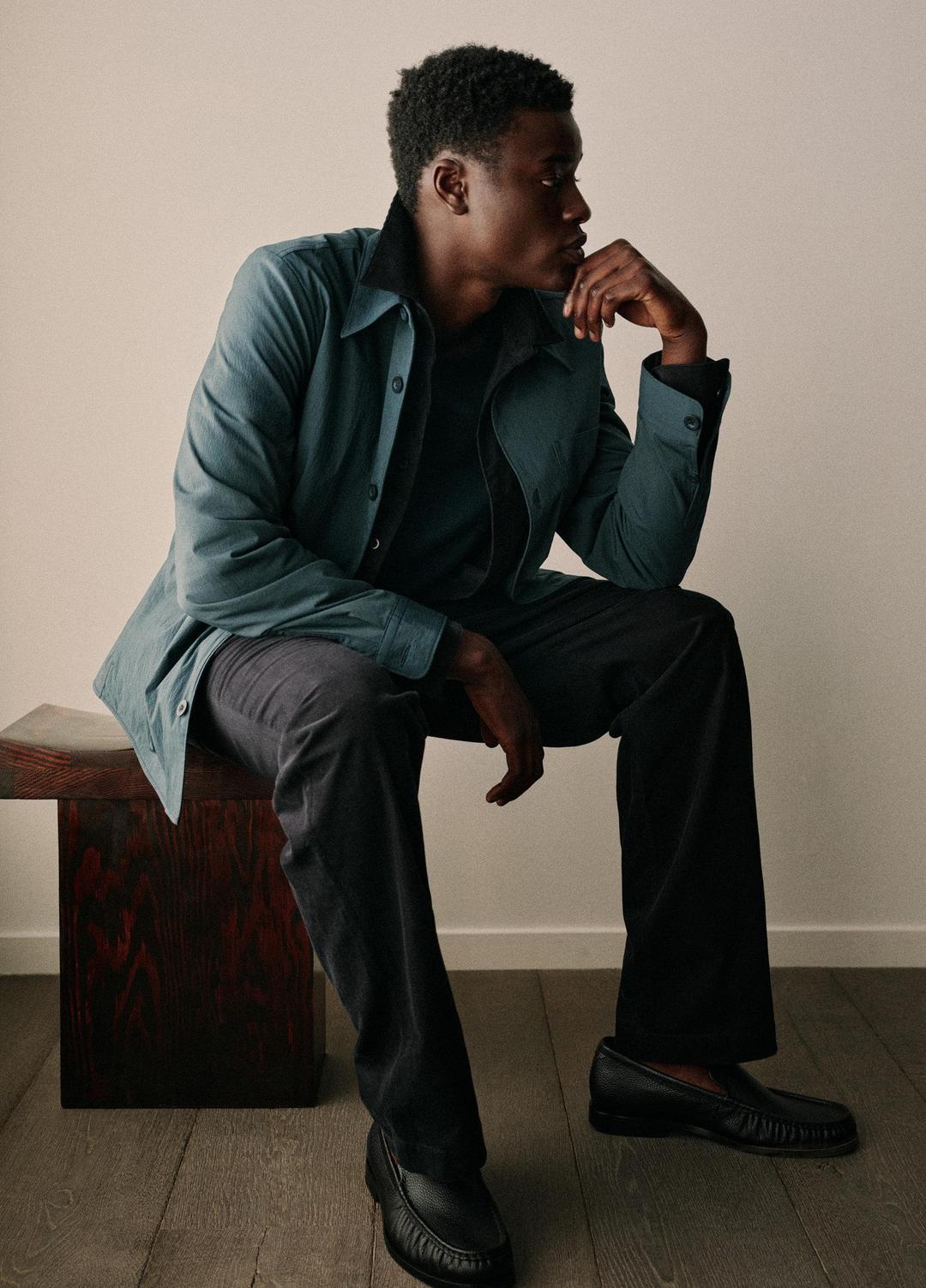 VINCE Insulated Tech-Cotton Shirt Jacket in Shirt Jackets
