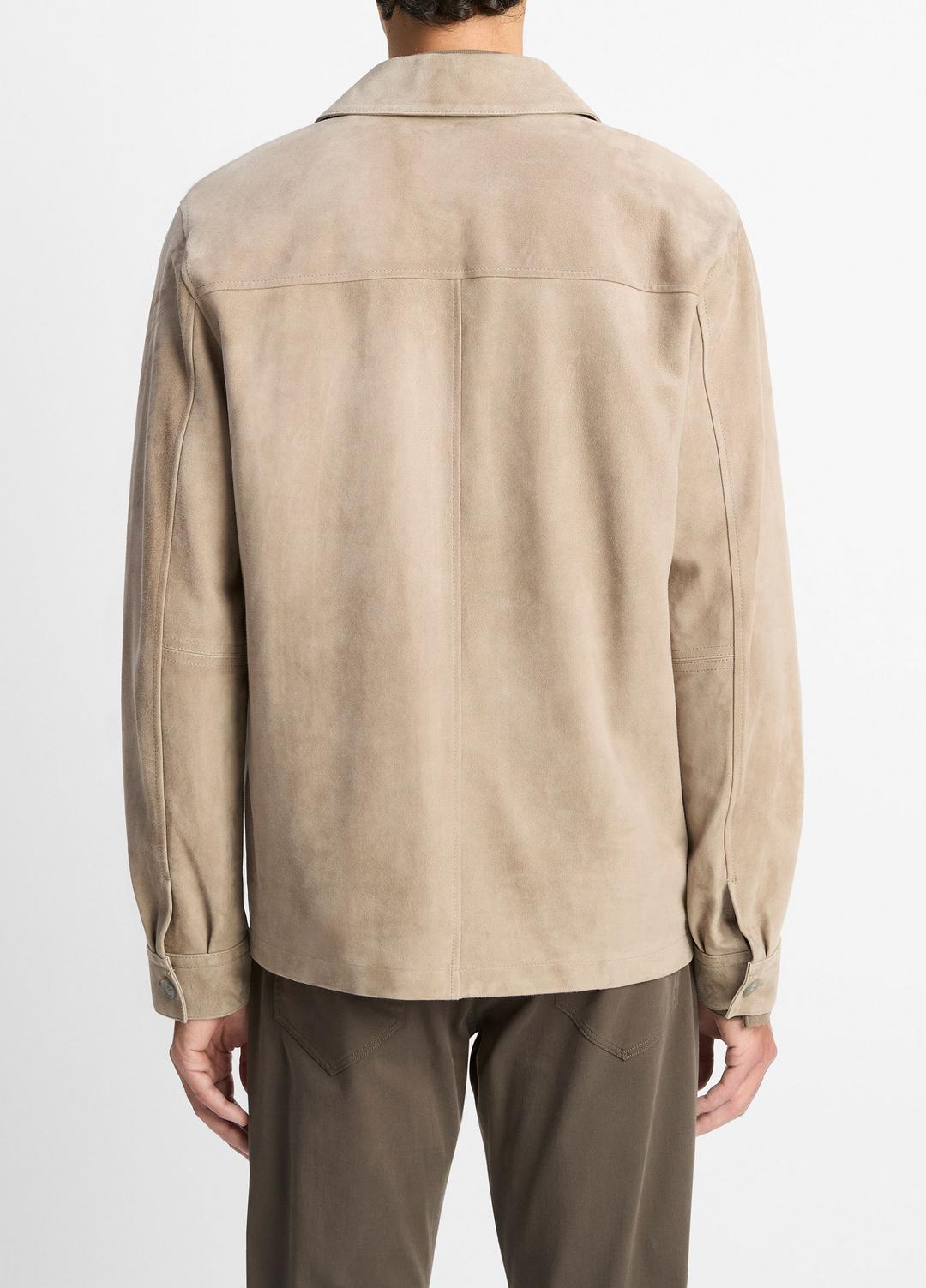 VINCE Suede Shirt Jacket in Shirt Jackets
