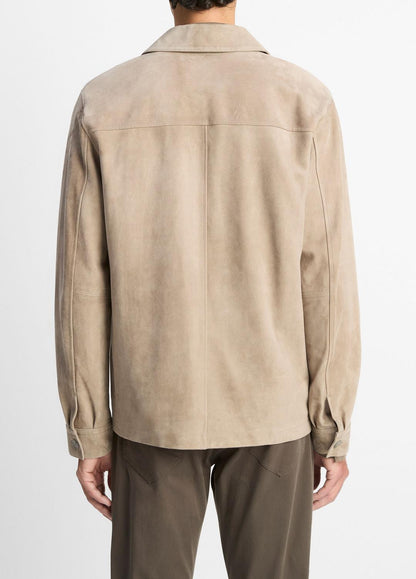 VINCE Suede Shirt Jacket in Shirt Jackets