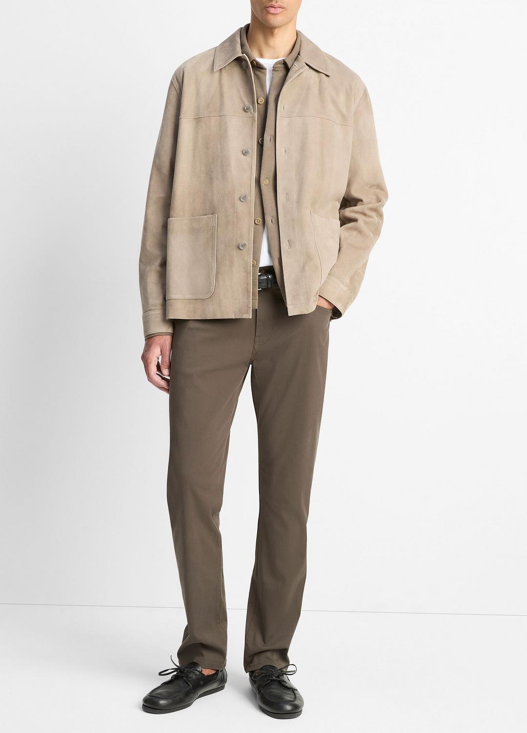 VINCE Suede Shirt Jacket in Shirt Jackets