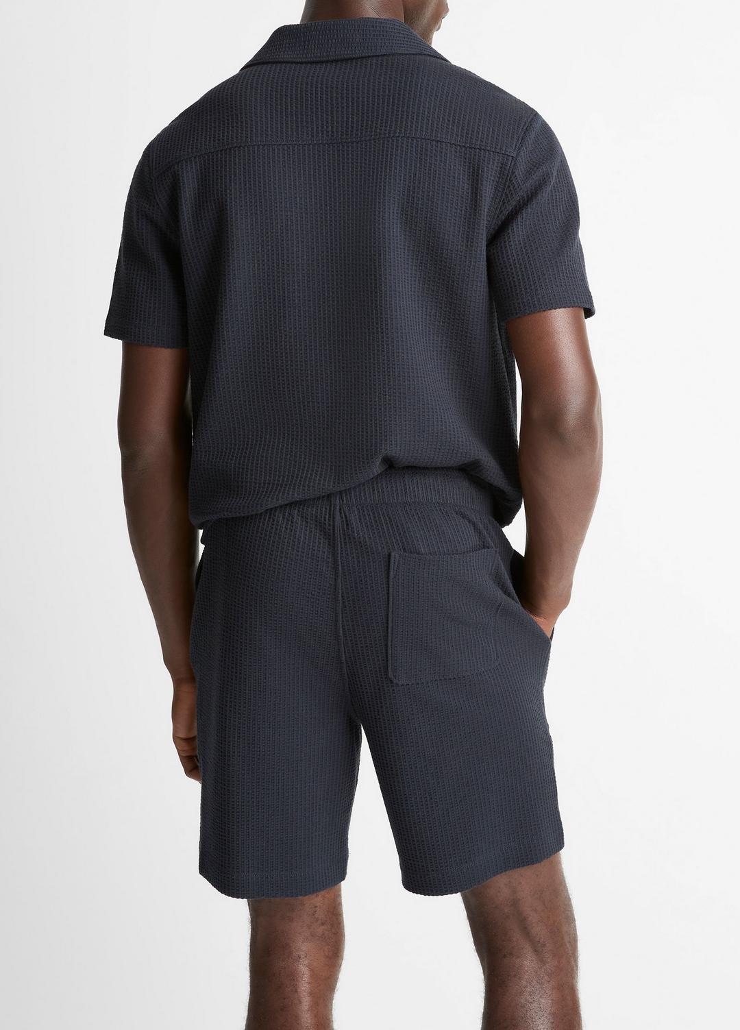 VINCE Seersucker-Knit Stretch-Cotton Short in Shorts