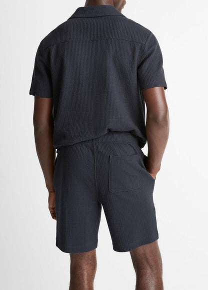 VINCE Seersucker-Knit Stretch-Cotton Short in Shorts